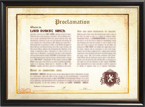 Lordship Title Pack with Free digital certificate